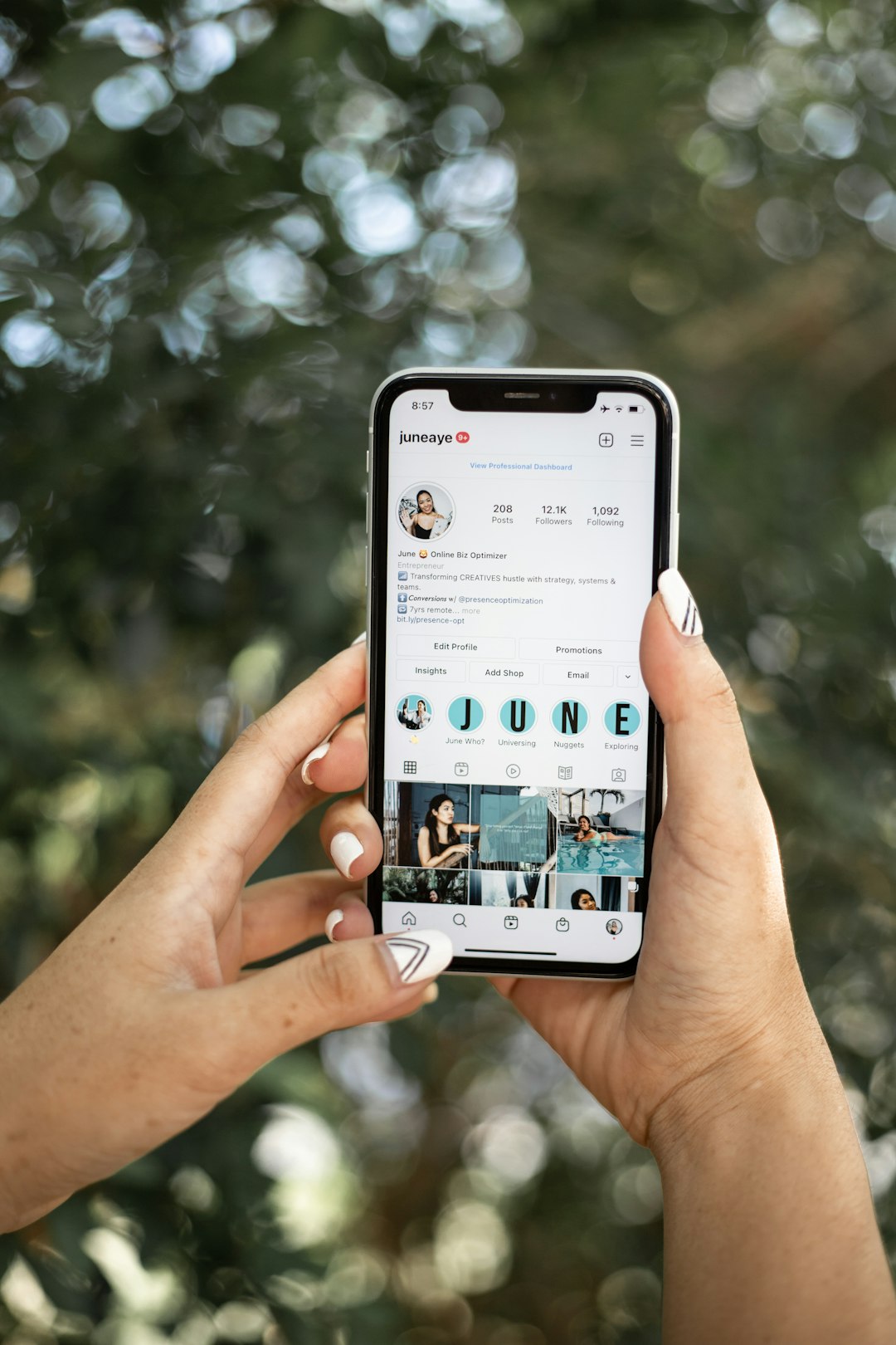 Instagram Profile, Bio, Grid, Reels, Stories